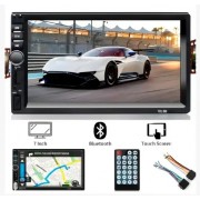 Универсальная автомагнитола 2DIN 7018B с пультом управления. Сенсорная авто магнитола с Bluetooth USB FM 7
