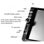 Универсальная автомагнитола 2DIN 7018B с пультом управления. Сенсорная авто магнитола с Bluetooth USB FM 7
