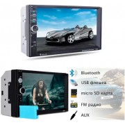 Универсальная автомагнитола 2DIN 7018B с пультом управления. Сенсорная авто магнитола с Bluetooth USB FM 7