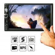 Универсальная автомагнитола 2DIN 7018B с пультом управления. Сенсорная авто магнитола с Bluetooth USB FM 7