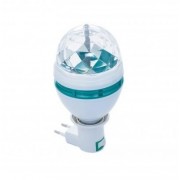 Диско лампа светодиодная вращающаяся Crownberg CB-0301 диско шар для вечеринок