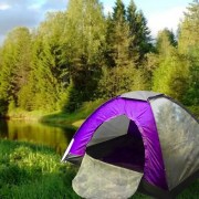 Палатка купольная автоматическая 6-и местная, Фиолетовый 2м x 2.5м.