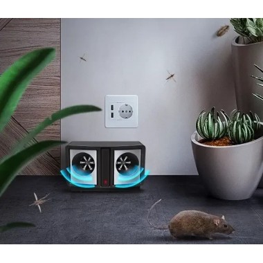 Ультразвуковой электронный отпугиватель грызунов мышей крыс dual sonic pest