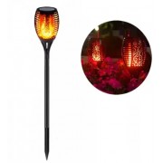 Садовый фонарь-факел 22см на солнечной батарее Уличный фонарь с эффектом пламени