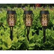 Садовый фонарь-факел 22см на солнечной батарее Уличный фонарь с эффектом пламени