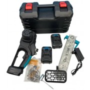 Цепная пила с шиной 12 дюймов и 2 аккумуляторами 48В в кейсе Electric Saw Blue