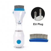 Расческа электрическая для удаления вшей и блох V-Comb Licetec с вытяжкой электро гребень от паразитов белый