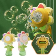 Генератор мыльных пузырей в форме подсолнуха с подсветкой Seven COLOR FLOWER