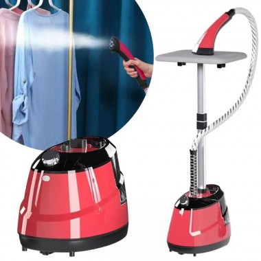 Отпариватель вертикальный для одежды Garment Steamer 2000W Красный Паровой утюг для всех видов ткани Отпариватель вертикальный для одежды Garment Steamer 2000W Красный Паровой утюг для всех видов ткани