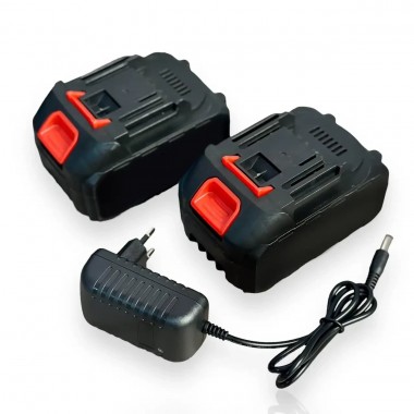 Аккумуляторный кусторез для ухода за садом с 2 АКБ 48В и 2 насадками в кейсе