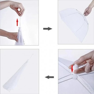 Москитная сетка складная на стол для защиты пищи от мух Москитная сетка складная на стол для защиты пищи от мух