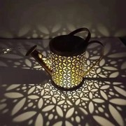 Садовый светильник-лейка, кувшин, чайник на солнечной батарее, кованая лампа 80 см, светодиодная.