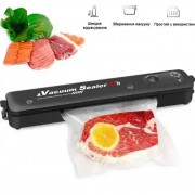 Вакуумный упаковщик для кухни чорний Вакууматор бытовой vacuum sealer Продуктовый вакуумный упаковщик для дома