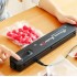 Вакуумный упаковщик для кухни чорний Вакууматор бытовой vacuum sealer Продуктовый вакуумный упаковщик для дома Вакуумный упаковщик для кухни чорний Вакууматор бытовой vacuum sealer Продуктовый вакуумный упаковщик для дома
