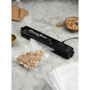 Вакуумный упаковщик для кухни чорний Вакууматор бытовой vacuum sealer Продуктовый вакуумный упаковщик для дома
