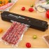 Вакуумный упаковщик для кухни чорний Вакууматор бытовой vacuum sealer Продуктовый вакуумный упаковщик для дома Вакуумный упаковщик для кухни чорний Вакууматор бытовой vacuum sealer Продуктовый вакуумный упаковщик для дома