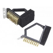 Щетка для чистки барбекю CD-15A с пластиковой ручкой 1 шт.