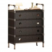 Полка для обуви SKLM-31-LT6205 4 полки Чёрная металл+пластик