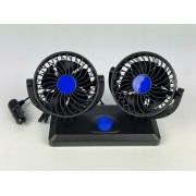 Автомобильный вентилятор CAR SMALL FAN 12V F30 Двойной вентилятор на приборную панель 12 В