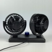 Автомобильный вентилятор CAR SMALL FAN 12V F30 Двойной вентилятор на приборную панель 12 В