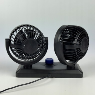 Автомобильный вентилятор CAR SMALL FAN 12V F30  Двойной вентилятор на приборную панель 12 В