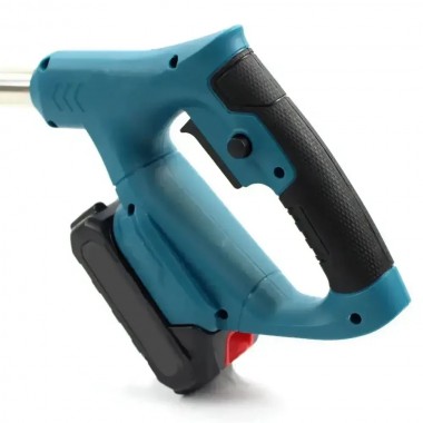 Аккумуляторная газонокосилка-триммер для покоса травы MK-150B Blue Беспроводная газонокосилка для сада