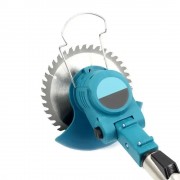 Аккумуляторная газонокосилка-триммер для покоса травы MK-150B Blue Беспроводная газонокосилка для сада