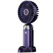 Портативный вентилятор Mini fan XL-880 диаметр 9 см с подставкой для телефона и дисплеем