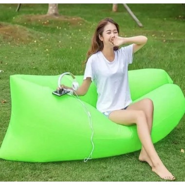 Надувной диван матрас Lamzac мешок лежак Зеленый 180 х 70 см Надувной диван матрас Lamzac мешок лежак Зеленый 180 х 70 см