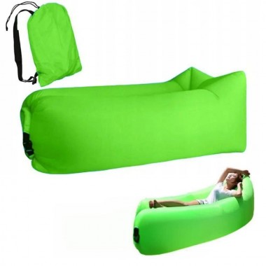 Надувной диван матрас Lamzac мешок лежак Зеленый 180 х 70 см Надувной диван матрас Lamzac мешок лежак Зеленый 180 х 70 см