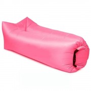 Надувной матрас (180х70 см) AIR SOFA CLOUD, Розовый / Шезлонг надувной / Ламзак