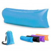 Надувной лежак для отдыха, шезлонг Ламзак, Голубой 180 х 70 см