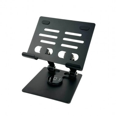 Универсальная складная подставка держатель для гаджетов настольный HA-6 металл черный