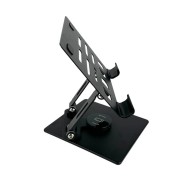 Универсальная складная подставка держатель для гаджетов настольный HA-6 металл черный