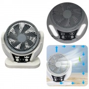 Портативный настольный вентилятор FAN-606 4в1 с солнечной панелью компактный