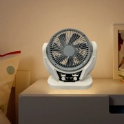 Портативный настольный вентилятор FAN-606 4в1 с солнечной панелью компактный