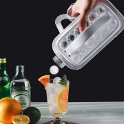 Силиконовая форма для льда с крышкой на 17 шариков Cool Home ICE Tray лоток для заморозки воды