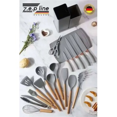 Набор кухонный Zepline ZP-107 аксессуары для кухни с 19 предметами.