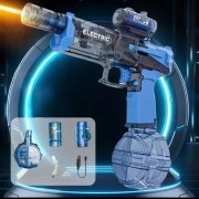 Электрический водяной пистолет с имитацией огненного света дальность стрельбы 10 м, емкость 500 мл