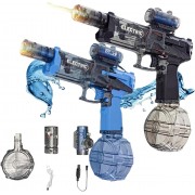 Электрический водяной пистолет с имитацией огненного света дальность стрельбы 10 м, емкость 500 мл