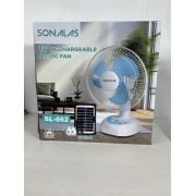 Портативный аккумуляторный вентилятор с солнечной батареей SONALAS SL-662