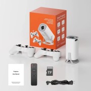 Проектор видео-игровой с джойстиками + пульт управления Android Projector HA-199 Белый
