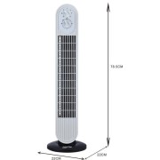 Вентилятор напольный с функцией поворота и таймером Zepline ZP-138 500Вт бытовой портативный тихий вентилятор