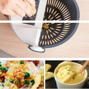 Многофункциональная вращающаяся овощерезка WET BASKET