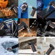 Мини турбовентилятор 5000мАч, от USB, ZY7400-SE/PRO / Аккумуляторная воздуходувка / Портативный турбофен