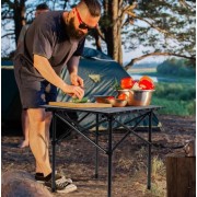 Раскладной столик с чехлом 95х57х50см / Кемпинговый столик складной / Туристический столик для пикника