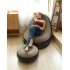 Надувное садовое кресло с пуфиком Air Sofa Comfort zd-33223, велюр, 76*130 см Надувное садовое кресло с пуфиком Air Sofa Comfort zd-33223, велюр, 76*130 см