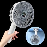 Вентилятор мини портативный Desktop Fan Multi-function аккумуляторный с прищепкой Белый RD-2227
