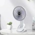 Вентилятор мини портативный Desktop Fan Multi-function аккумуляторный с прищепкой Белый RD-2227