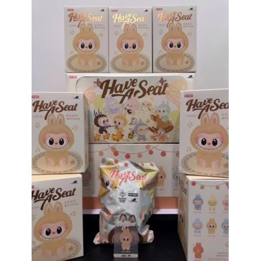 Мягкая подвесная игрушка Лабубу 15см ГОЛУБОЙ Pop Mart Labubu Art The Monsters плюшевый брелок